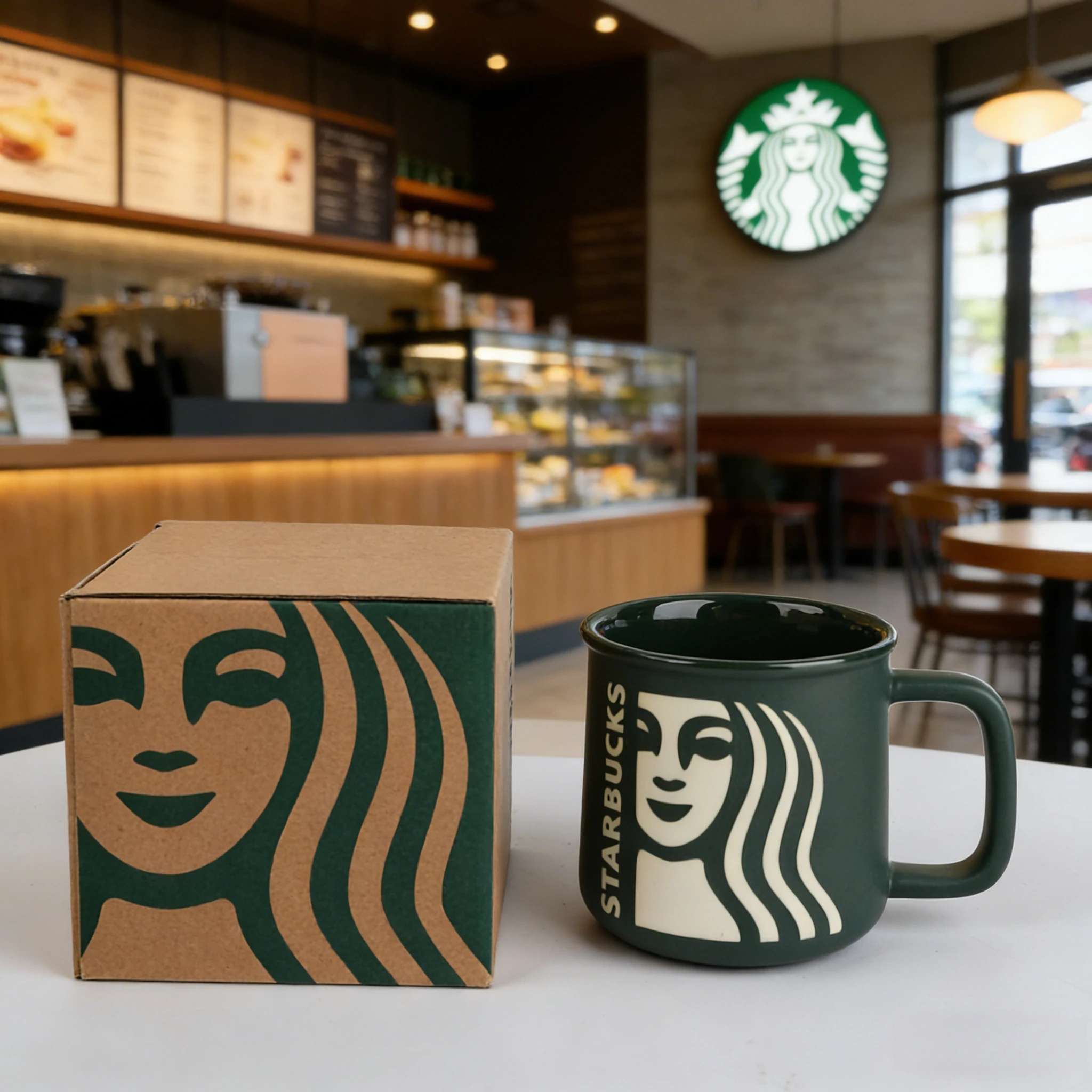 Starbucks 320ml Dark Green Muse Mug High Value Ceramic Coffee Cup For Men Women Household
Starbucks 320ml Dark Green Muse Mug High Value Ceramic Coffee Cup For Men Women Household