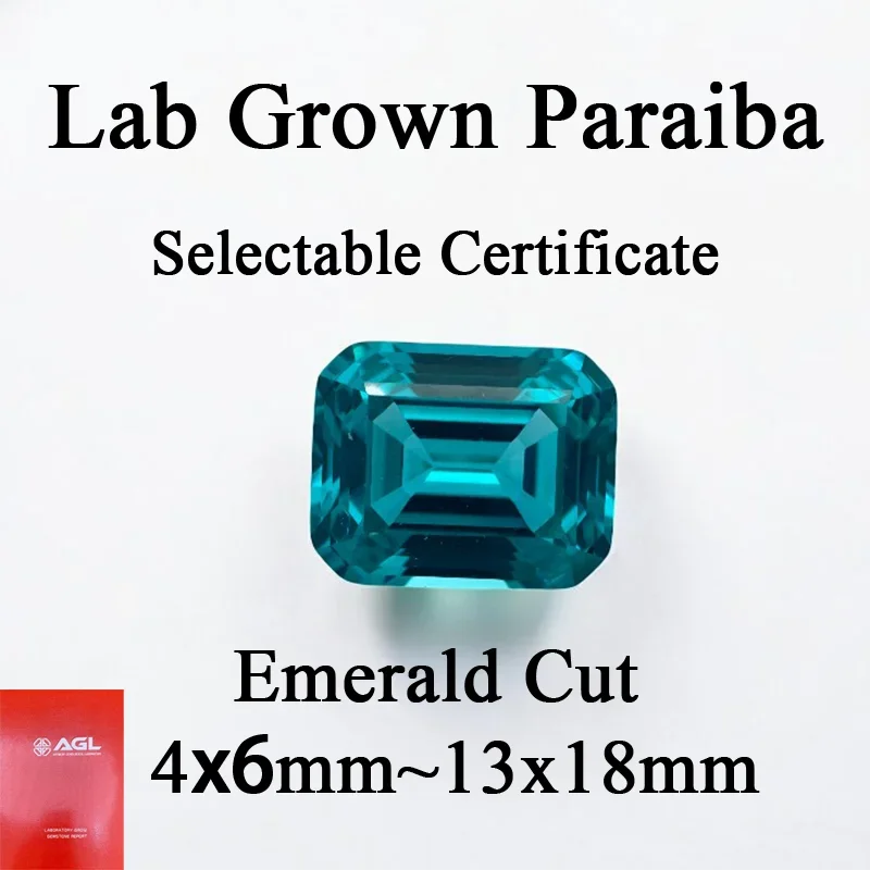 P P Top Lab Grown Paraiba Emerald Cut VVS1 Gemstone Charms DIY for Jewelry Making Materials Selectable Certificate
P P Top Lab Grown Paraiba Emerald Cut VVS1 Gemstone Charms DIY for Jewelry Making Materials Selectable Certificate