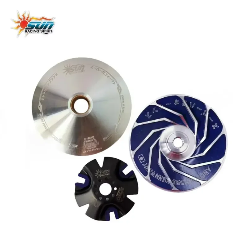 SUN Racing Taiwan Made N-MAX/AEROX Drive Pulley Set New CVT Pulley Kit for Motorcycles Steel Material NXAE-CVT006
SUN Racing Taiwan Made N-MAX/AEROX Drive Pulley Set New CVT Pulley Kit for Motorcycles Steel Material NXAE-CVT006
