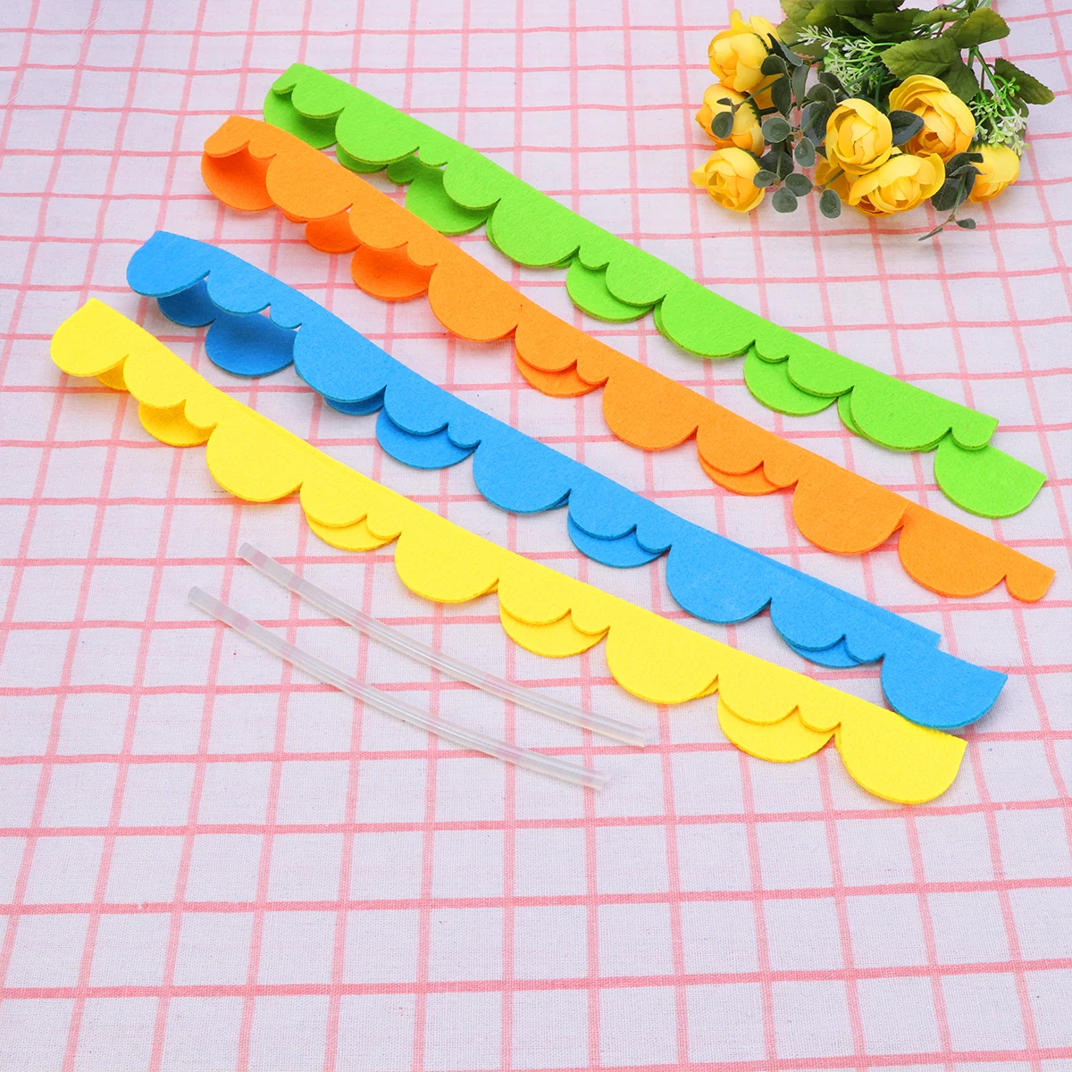 4 Pcs Wavy Lace Strips Decoration Border Trim Kindergarten Corner Blackboard Sector Decorative Floral
4 Pcs Wavy Lace Strips Decoration Border Trim Kindergarten Corner Blackboard Sector Decorative Floral