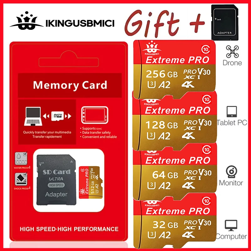 Fast Read Write Reliable Memory Card and Micro SD Card SD Cards TF Cards 16GB/32GB/64GB/256GB/512GB for Gopro Camera
Fast Read Write Reliable Memory Card and Micro SD Card SD Cards TF Cards 16GB/32GB/64GB/256GB/512GB for Gopro Camera