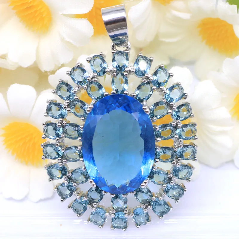 SheCrown 42x29mm Eye Catching Created Violet Tanzanite London Blue Topaz Woman's Engagement Gold Silver Plated Pendant
SheCrown 42x29mm Eye Catching Created Violet Tanzanite London Blue Topaz Woman's Engagement Gold Silver Plated Pendant