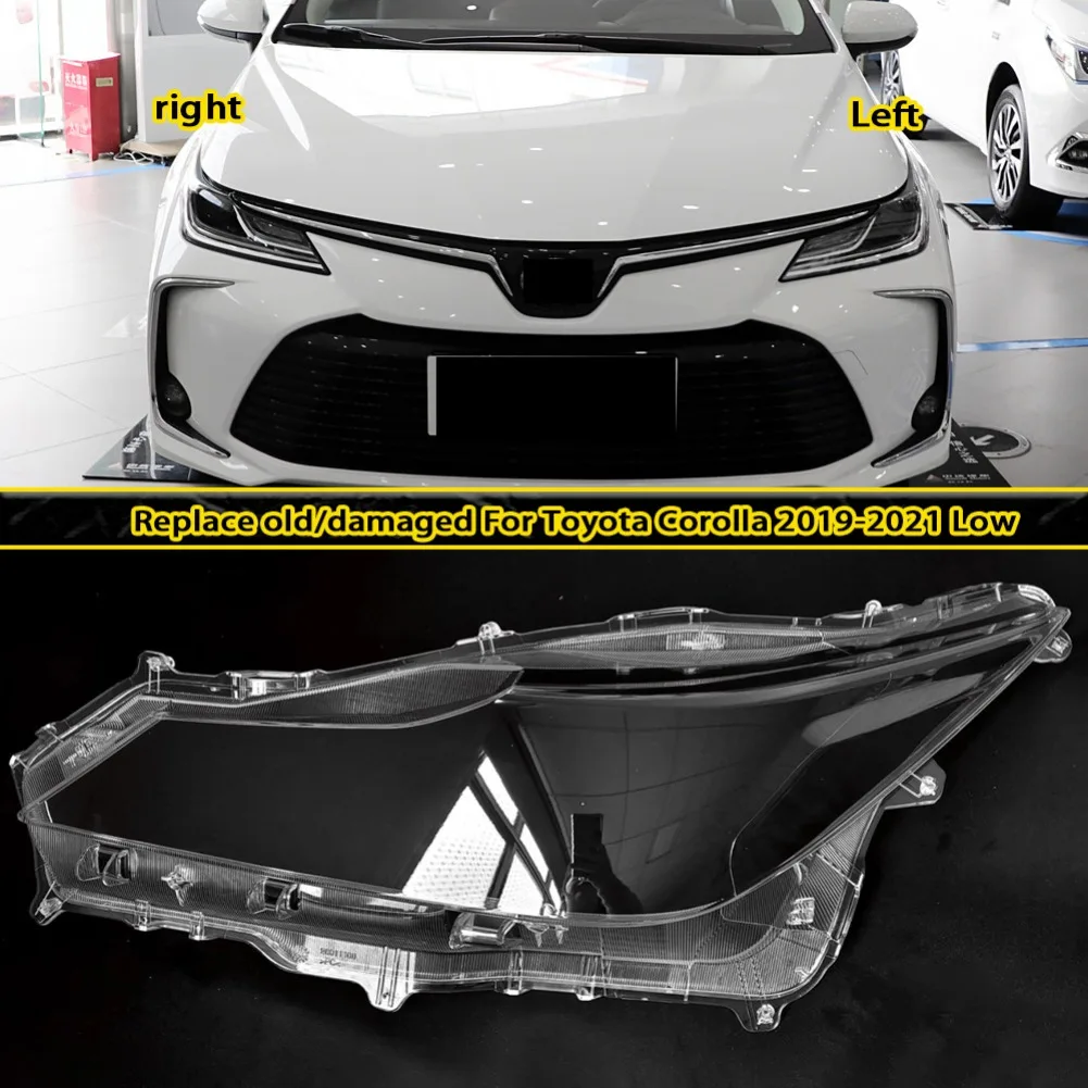 Для Toyota Corolla 2019-2021 низкая фара, корпус лампы, прозрачная маска, крышка фары, линза из плексигласа, замена оригинального абажура
Для Toyota Corolla 2019-2021 низкая фара, корпус лампы, прозрачная маска, крышка фары, линза из плексигласа, замена оригинального абажура