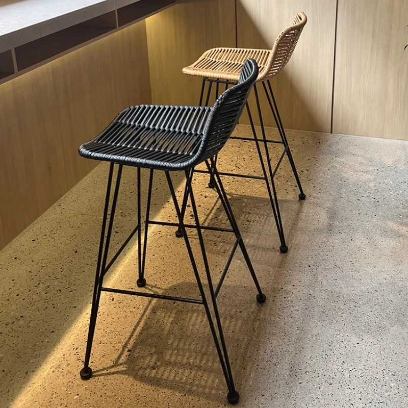 Outdoor Balcony Bar Stool Rattan Woven High Chair for Patio Waterproof Cafe Stool with Backrest Modern Bistro Height Foot Seat
Outdoor Balcony Bar Stool Rattan Woven High Chair for Patio Waterproof Cafe Stool with Backrest Modern Bistro Height Foot Seat