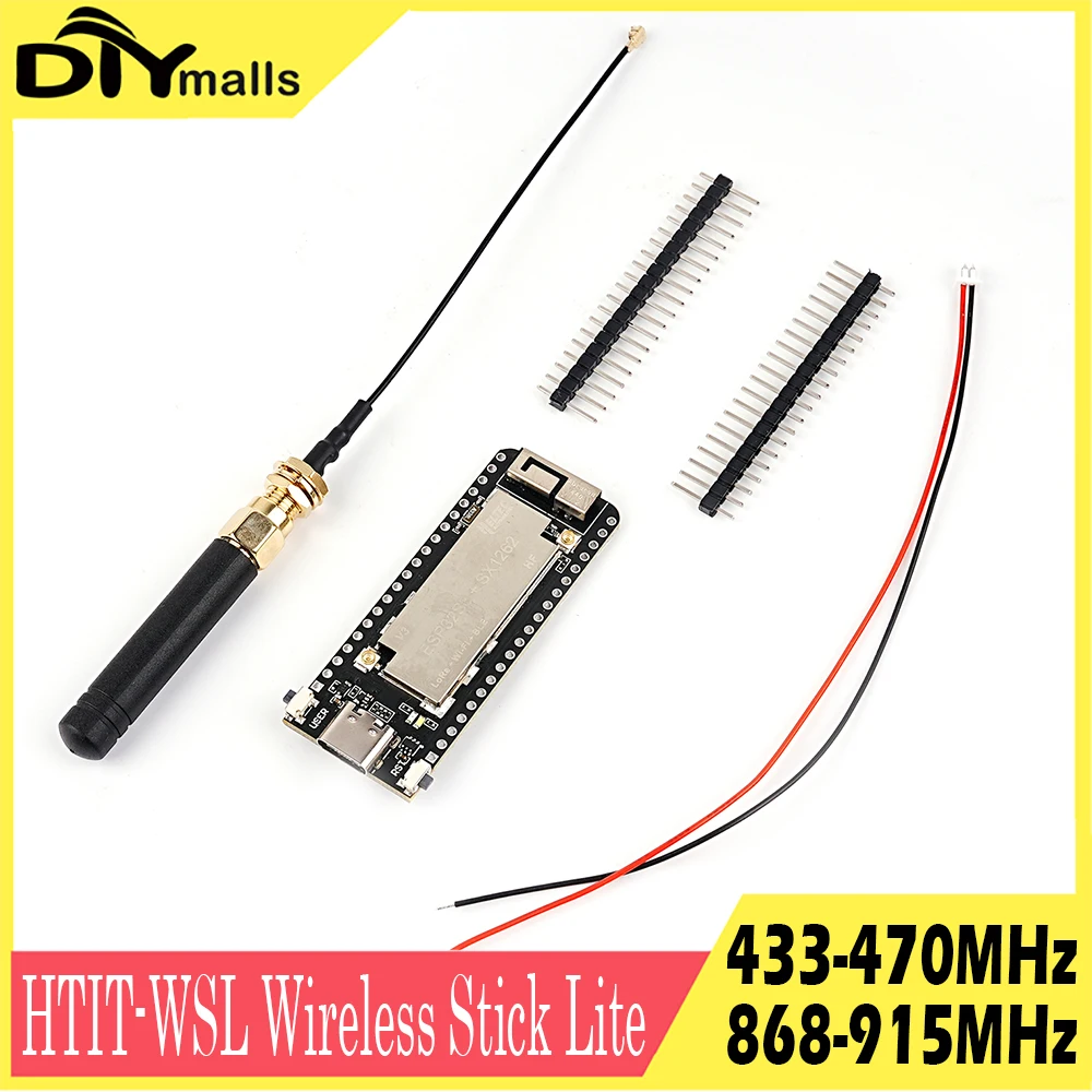 Heltec LoRa ESP32 Wireless Stick Lite(V3) ESP32-S3 SX1262 Wi-Fi+BT Development Board 470-510 868 915MHz LoRa Kit for Meshtastic
Heltec LoRa ESP32 Wireless Stick Lite(V3) ESP32-S3 SX1262 Wi-Fi+BT Development Board 470-510 868 915MHz LoRa Kit for Meshtastic