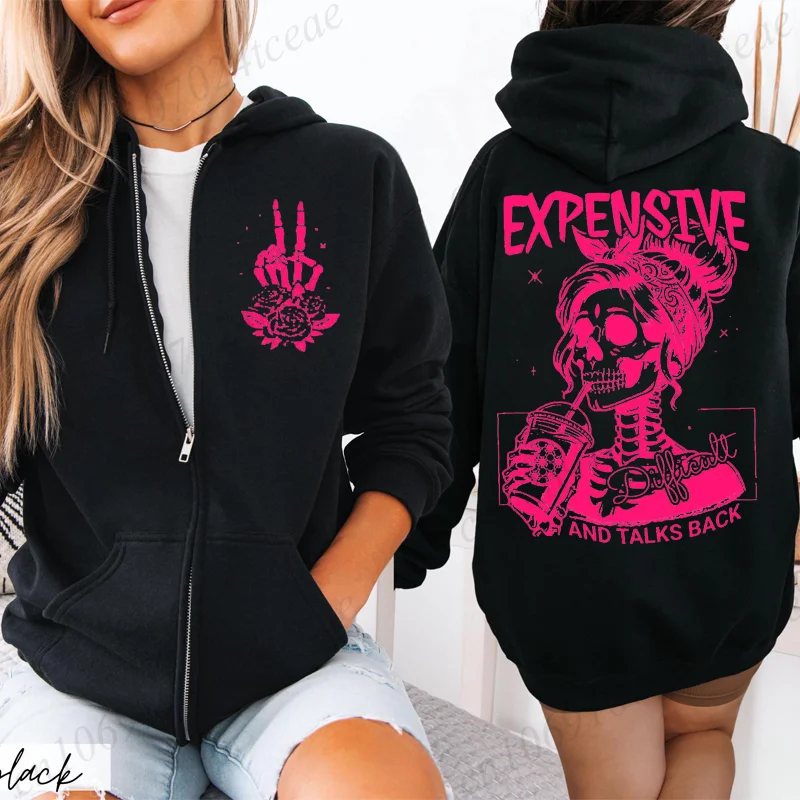 Expensive Difficult and Talks Back Zip Up Hoodies,Mom Skeleton Zipper Hoodies, Funny Saying Sarcastic Wife Trendy Sweatshirts,
Expensive Difficult and Talks Back Zip Up Hoodies,Mom Skeleton Zipper Hoodies, Funny Saying Sarcastic Wife Trendy Sweatshirts,
