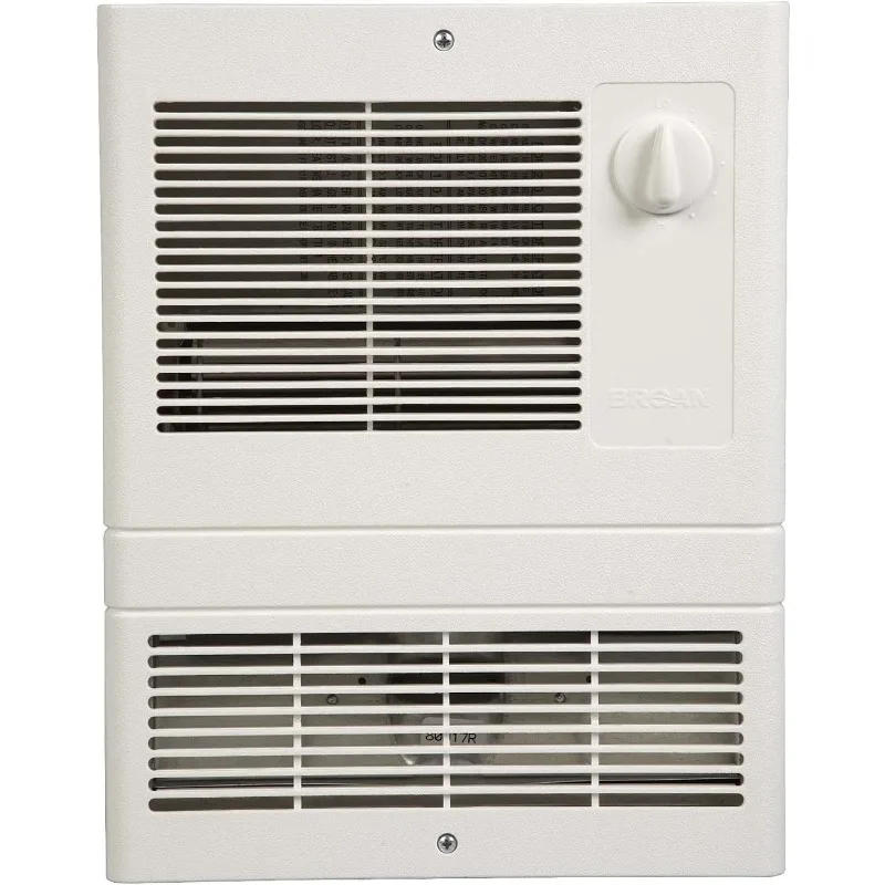 9815WH High Capacity Wall Heater with Built-In Adjustable Thermostat, 1500W, 120/240V, White
9815WH High Capacity Wall Heater with Built-In Adjustable Thermostat, 1500W, 120/240V, White