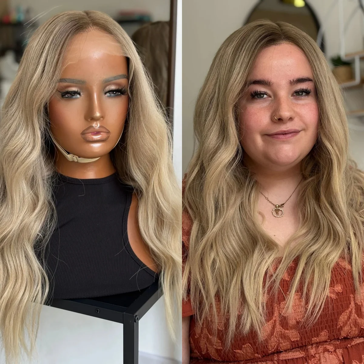 20-дюймовые Ombre Пепельно-платиновые блондинки с корнями теней Синтетические парики с кружевным верхом Ombre Мелирование Реалистичный вид Парики из натуральных волос
20-дюймовые Ombre Пепельно-платиновые блондинки с корнями теней Синтетические парики с кружевным верхом Ombre Мелирование Реалистичный вид Парики из натуральных волос