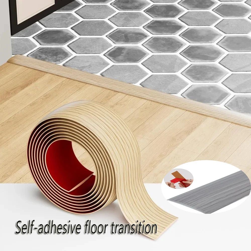 1pc 3m/118.11inch PVC Floor Transition Strip Threshold Edge Seal Decorative Strip Self-adhesive Doorway Floor Joints
1pc 3m/118.11inch PVC Floor Transition Strip Threshold Edge Seal Decorative Strip Self-adhesive Doorway Floor Joints