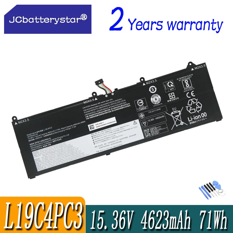 JC New L19C4PC3 L19M4PC3 Laptop Battery For R7000P Y7000P 2020 Notebook 15.36V 71Wh 5B10Z49581 SB10Z49582
JC New L19C4PC3 L19M4PC3 Laptop Battery For R7000P Y7000P 2020 Notebook 15.36V 71Wh 5B10Z49581 SB10Z49582