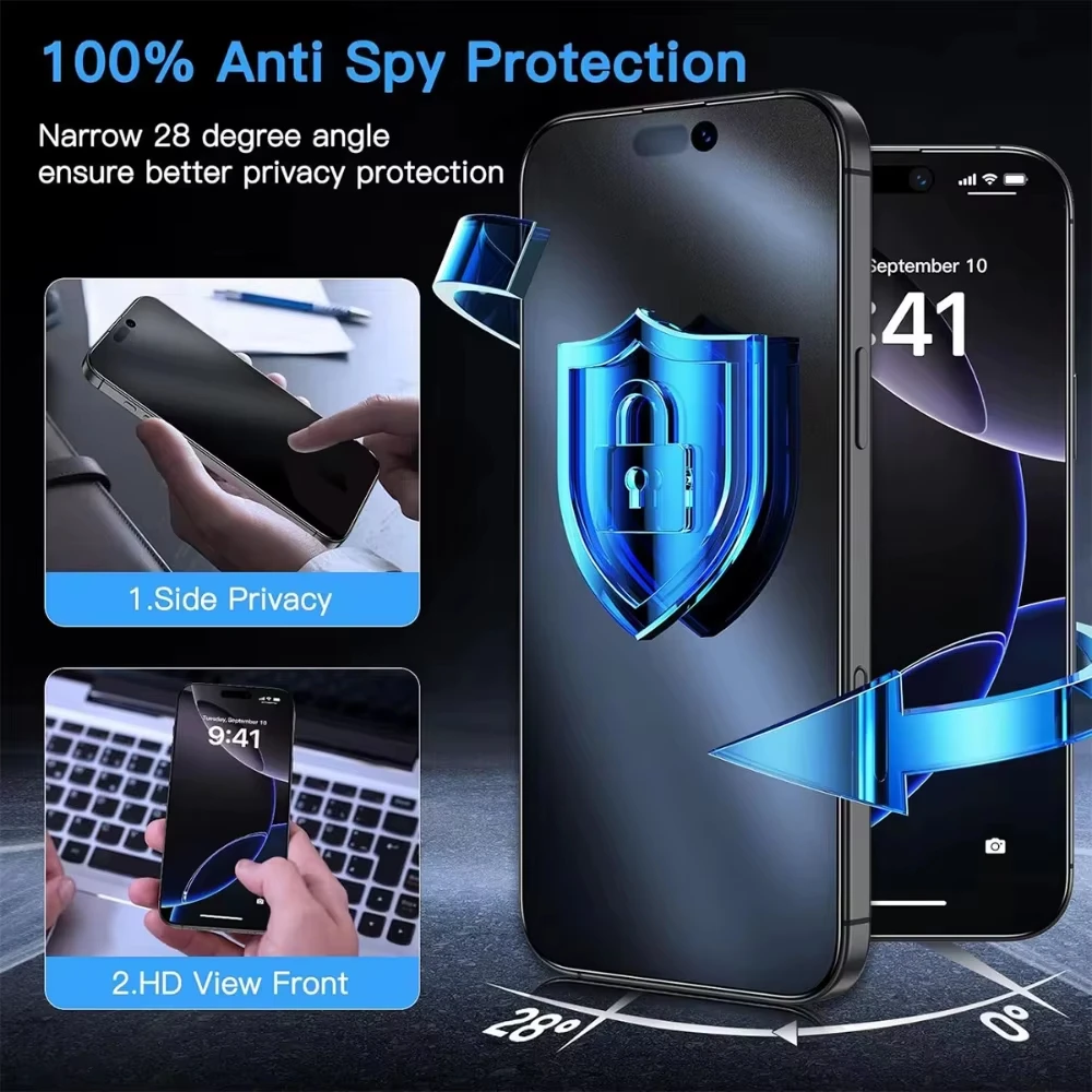 2PCS HD Oleophobic coating For iPhone 17 16 16e 15 14 13 12 11 XR XS Air Pro Max Anti Spy Matte Tempered Glass Screen Protector
2PCS HD Oleophobic coating For iPhone 17 16 16e 15 14 13 12 11 XR XS Air Pro Max Anti Spy Matte Tempered Glass Screen Protector