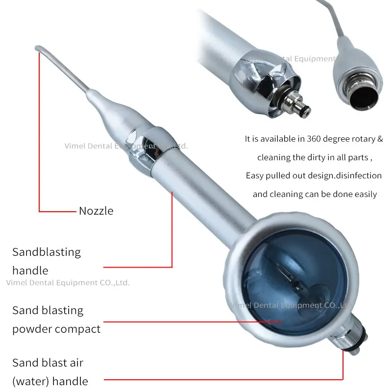 OEM Dental Equipment Materials Air Prophy Unit Teeth Whitening Spray Polisher Dentistry Odontologia Use Sandblasting Machine
OEM Dental Equipment Materials Air Prophy Unit Teeth Whitening Spray Polisher Dentistry Odontologia Use Sandblasting Machine