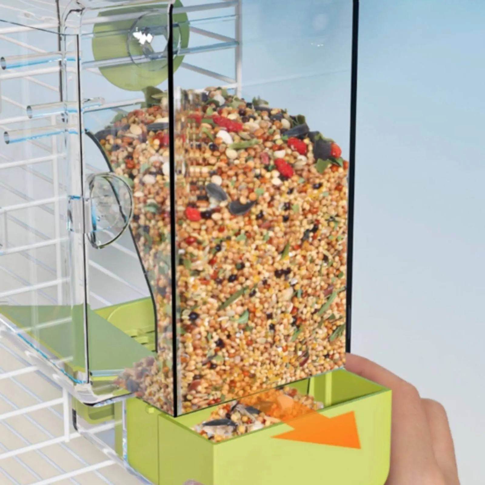 Seed Separating Feeder Easy to Install Large Bird Food Box Pet Supplies Detachable Tray
Seed Separating Feeder Easy to Install Large Bird Food Box Pet Supplies Detachable Tray