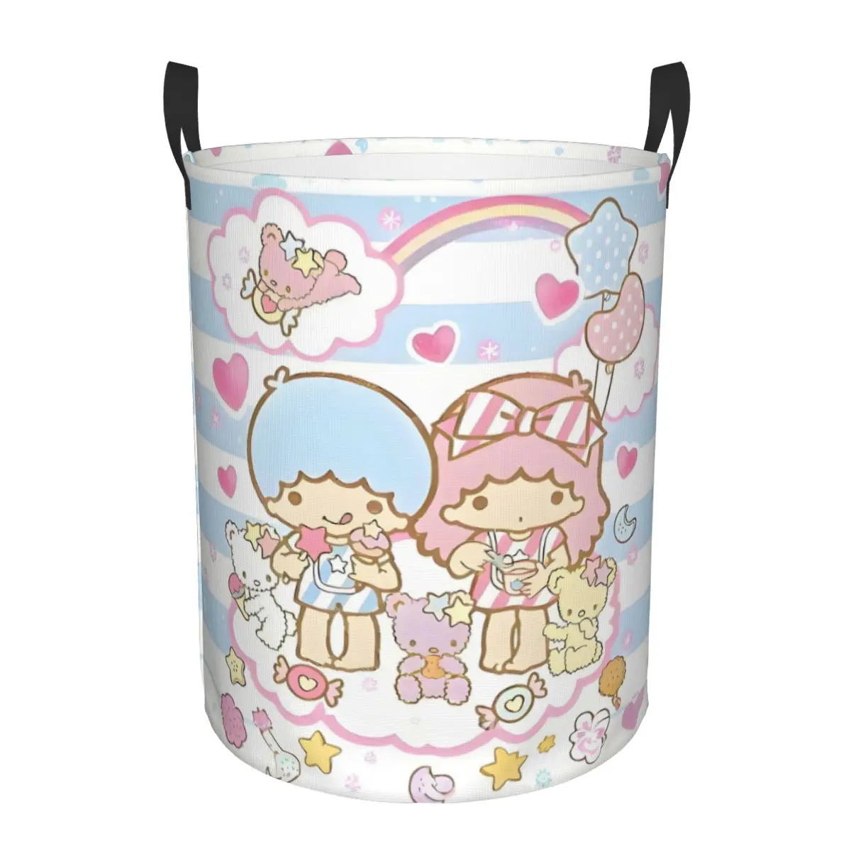 Cartoon Little Twin Stars Laundry Basket Collapsible Large Clothes Storage Bin Kawaii Lala Anime Kiki Laundry Hamper
Cartoon Little Twin Stars Laundry Basket Collapsible Large Clothes Storage Bin Kawaii Lala Anime Kiki Laundry Hamper