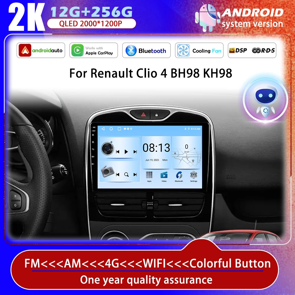 10'' For Renault Clio 4 2012 - 2016 Carplay Car Radio Multimedia Video Player Android Auto 4G WIFI GPS Navigation DSP stereo BT
10'' For Renault Clio 4 2012 - 2016 Carplay Car Radio Multimedia Video Player Android Auto 4G WIFI GPS Navigation DSP stereo BT