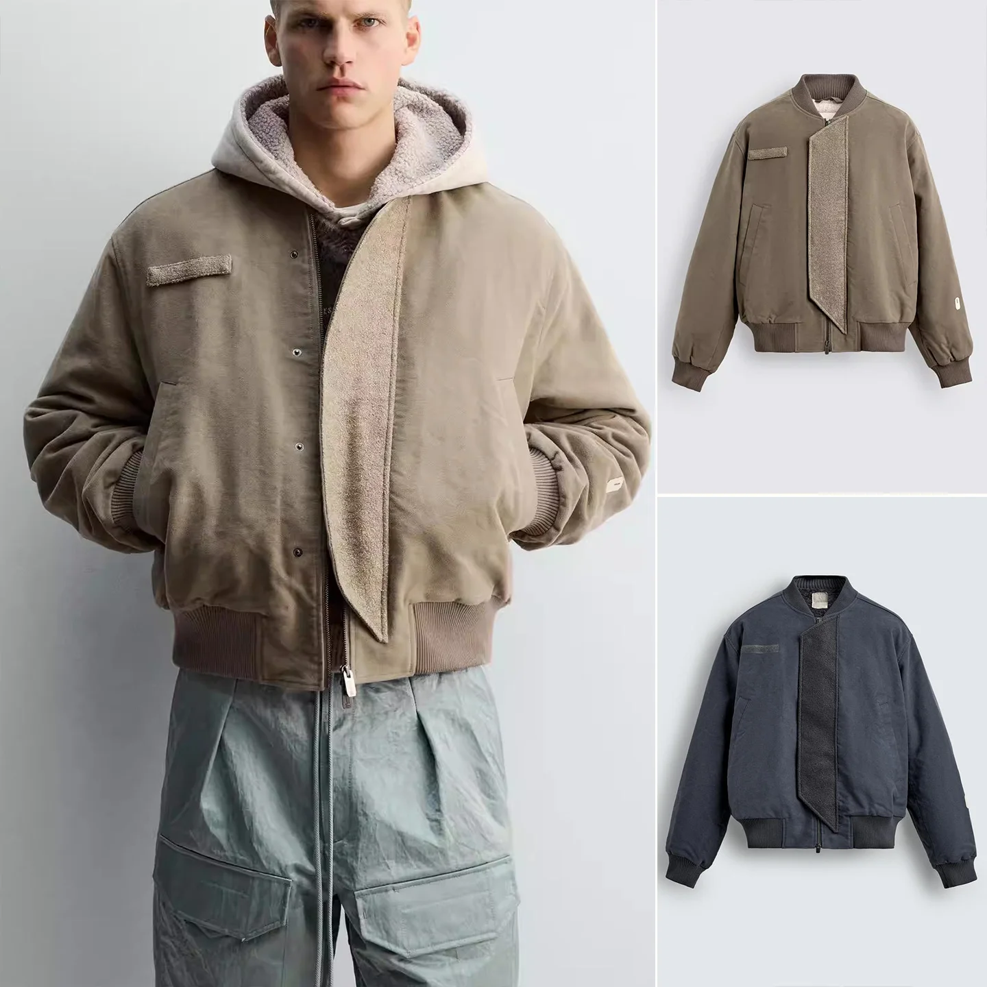 Новая зимняя мужская повседневная куртка-пилот с длинными рукавами, свободного кроя, из полиэстера, на молнии, с воротником-стойкой
Новая зимняя мужская повседневная куртка-пилот с длинными рукавами, свободного кроя, из полиэстера, на молнии, с воротником-стойкой