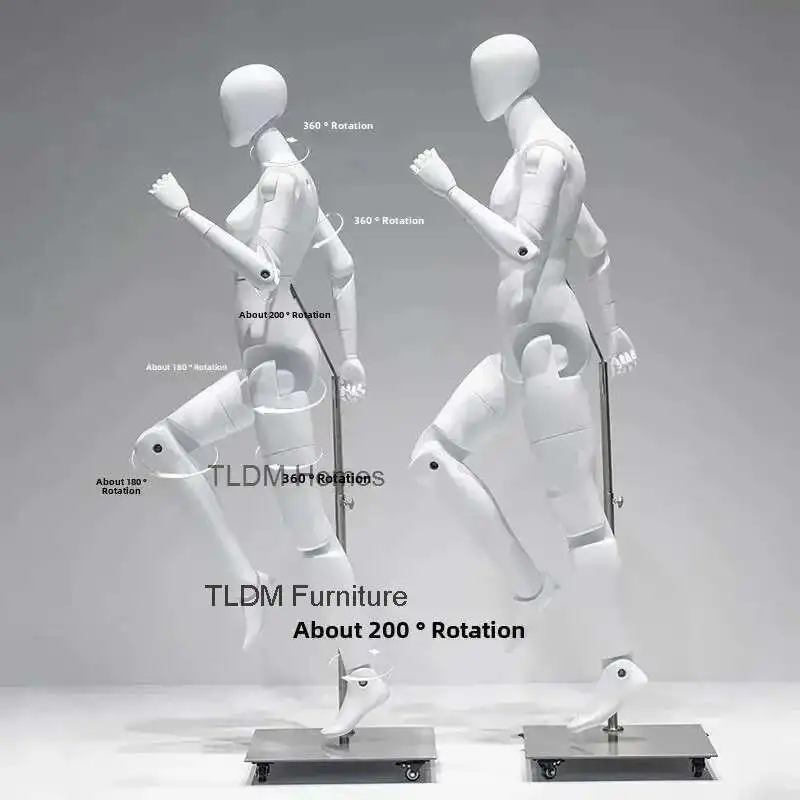 Changeable Posture Full Body Mannequin Shopping Mall Mannequins for Clothing Store Model Props Luxury Window Display Shelf Dummy
Changeable Posture Full Body Mannequin Shopping Mall Mannequins for Clothing Store Model Props Luxury Window Display Shelf Dummy