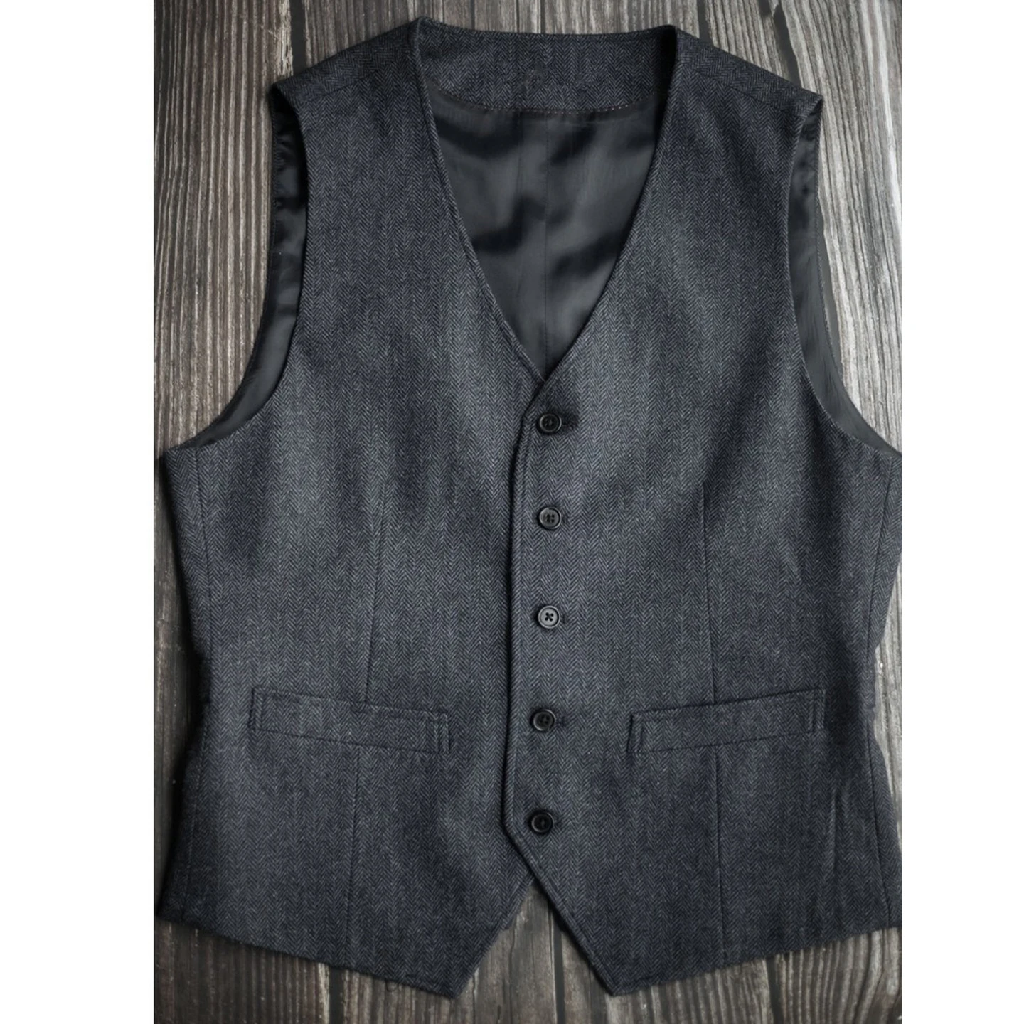 Шерстяной твидовый жилет цвета хаки в стиле ретро с узором «рыбий кости», мужской деловой повседневный приталенный костюм, жилет, жилет
Шерстяной твидовый жилет цвета хаки в стиле ретро с узором «рыбий кости», мужской деловой повседневный приталенный костюм, жилет, жилет