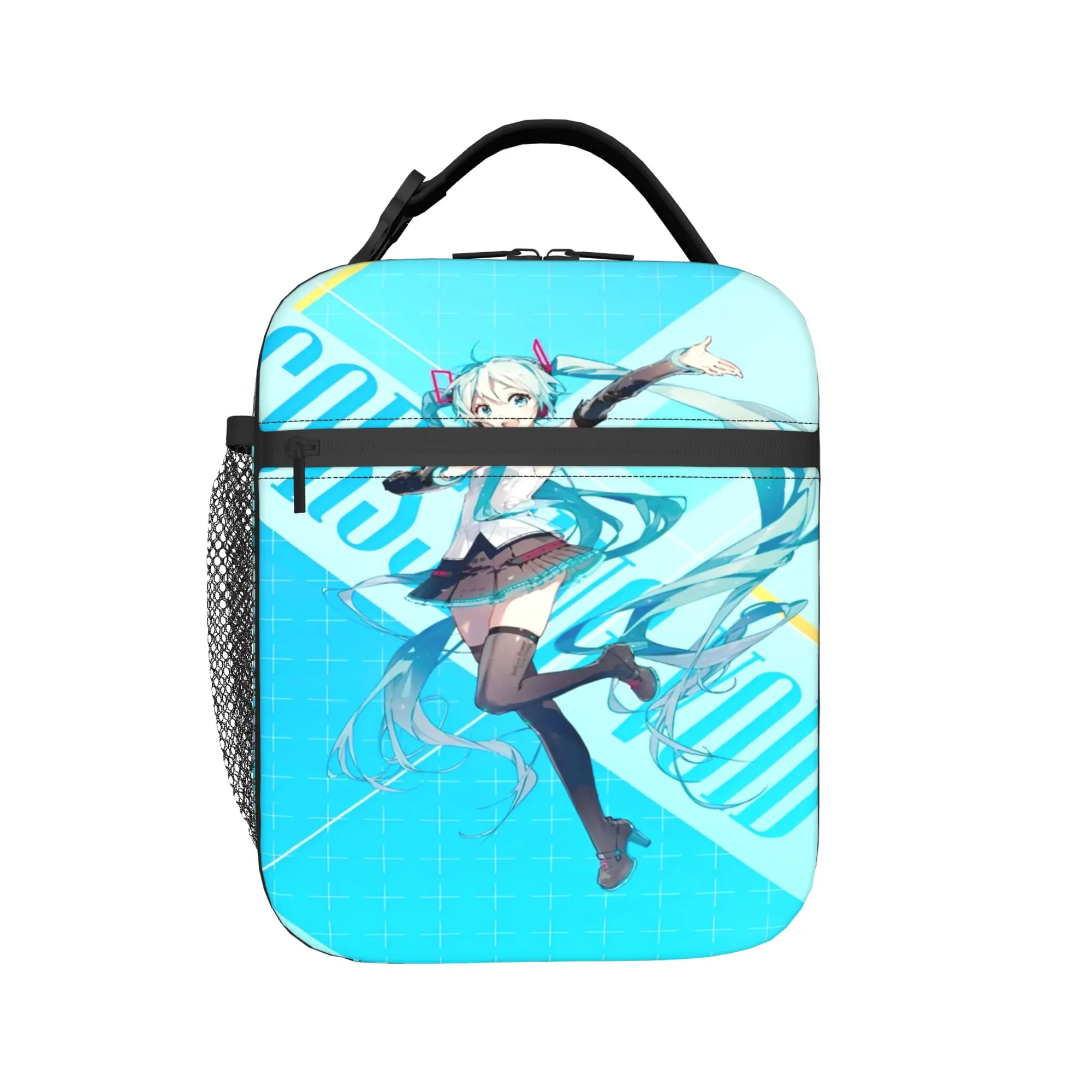 Hatsune Miku singer Insulated Lunch Bag for Men Women Food Container Portable Thermal Cooler Lunch Boxes For Picnic
Hatsune Miku singer Insulated Lunch Bag for Men Women Food Container Portable Thermal Cooler Lunch Boxes For Picnic