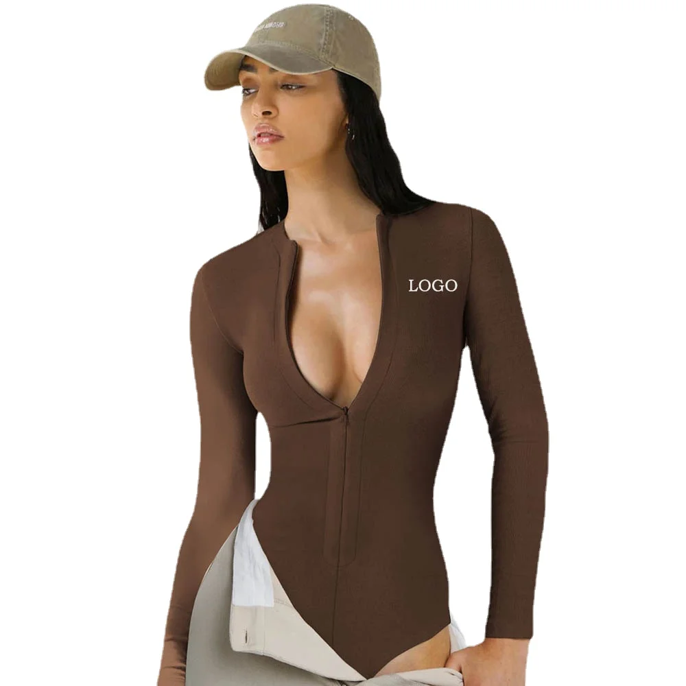 Custom logo hot selling European and American women's jumpsuit tight fitting jumpsuit, versatile zippered top, three piece pants
Custom logo hot selling European and American women's jumpsuit tight fitting jumpsuit, versatile zippered top, three piece pants