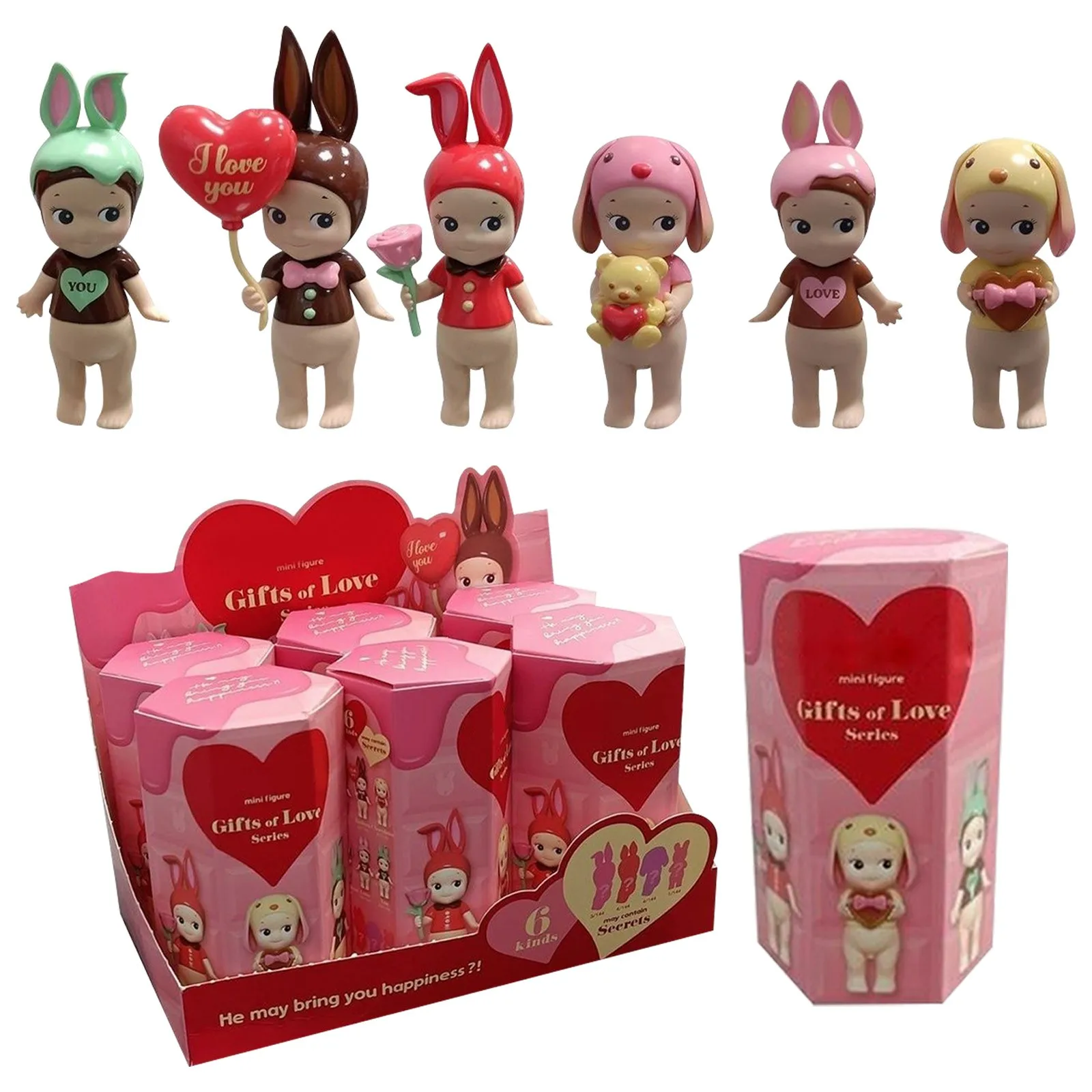 6pcs Uncover The Mysterious Realm Angel Of The Winged Angel Statue In A Surprise Box Set Of 6, MIni Figure Gifts of Love Series
6pcs Uncover The Mysterious Realm Angel Of The Winged Angel Statue In A Surprise Box Set Of 6, MIni Figure Gifts of Love Series