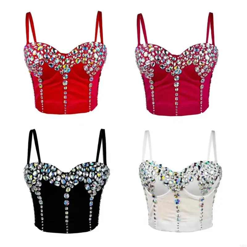 Y3ne Женщины сверкающие хрустальные стразы Защиты с рыбным жилетом Bra Bra Strap Up Corset Camisole Crop Top
Y3ne Женщины сверкающие хрустальные стразы Защиты с рыбным жилетом Bra Bra Strap Up Corset Camisole Crop Top