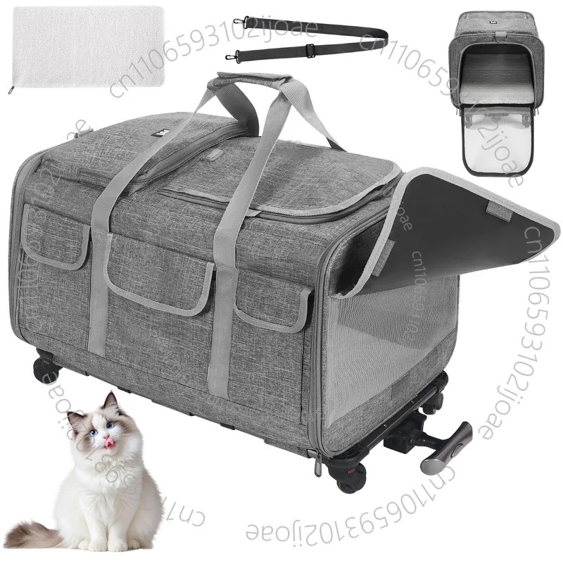Pet Bag Travel Portable Trolley Case Removable Universal Wheel Breathable Foldable Large Capacity Pet Bag Dog Cart
Pet Bag Travel Portable Trolley Case Removable Universal Wheel Breathable Foldable Large Capacity Pet Bag Dog Cart