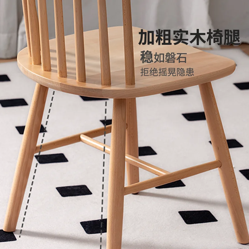 Solid wood dining chair household Nordic style makeup chair small apartment modern and simple
Solid wood dining chair household Nordic style makeup chair small apartment modern and simple