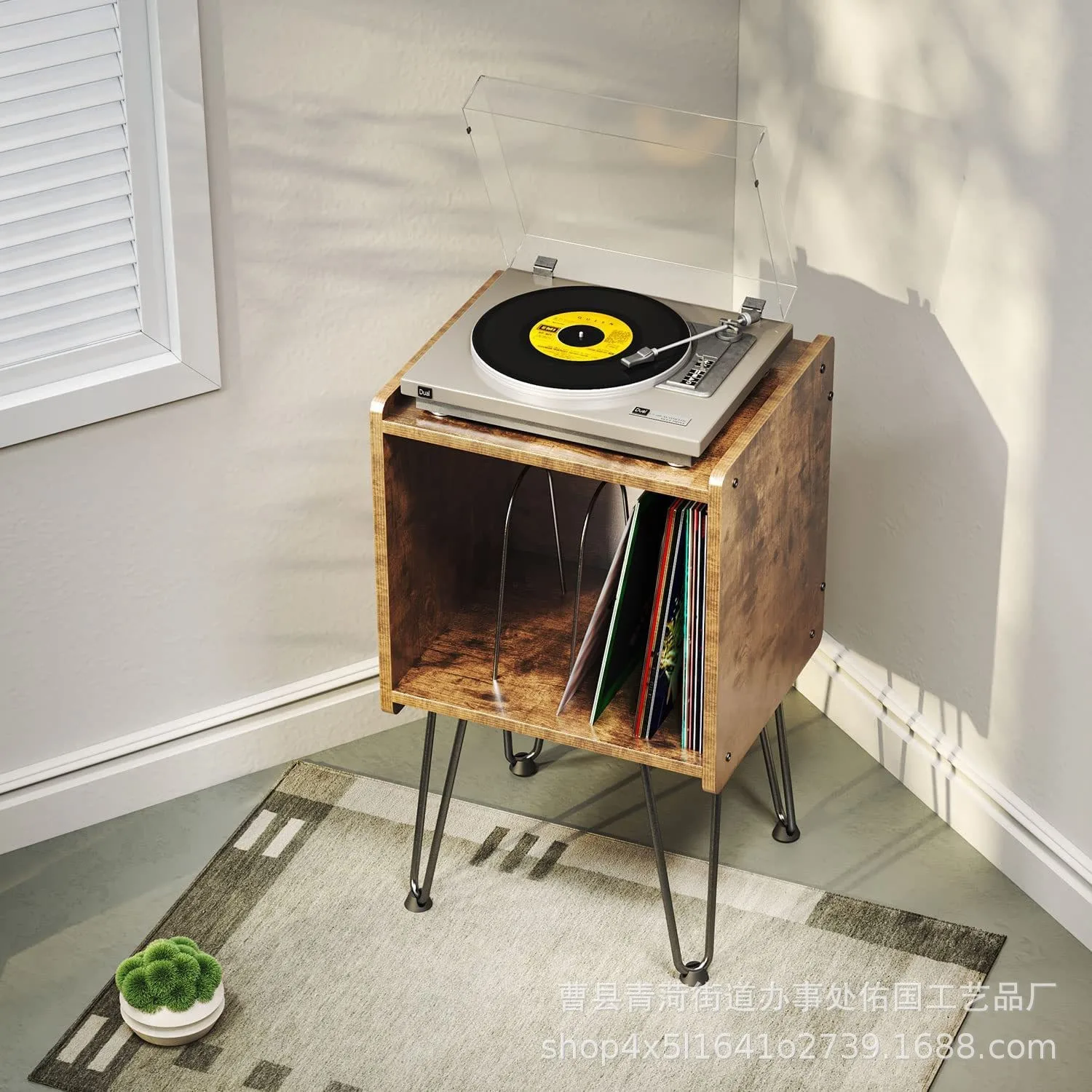 Vinyl record storage cabinet household living room study record storage rack movable iron and wood combined storage rack
Vinyl record storage cabinet household living room study record storage rack movable iron and wood combined storage rack