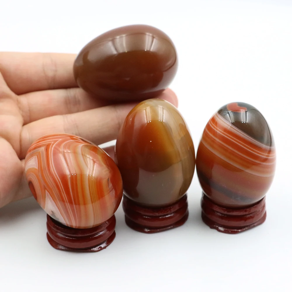 35x50MM Natural Stone Red Agate Egg Ornament Reiki Crystal Healing Wicca Massage Eggs Energy Quartz Feng Shui Gem Crafts Decor
35x50MM Natural Stone Red Agate Egg Ornament Reiki Crystal Healing Wicca Massage Eggs Energy Quartz Feng Shui Gem Crafts Decor