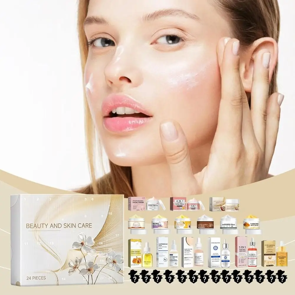 Hydrating Skincare Advent Calendar Moisturizing Lightweight Moisturizing Facial Skin Care Set Easy to Absorb Blind Box
Hydrating Skincare Advent Calendar Moisturizing Lightweight Moisturizing Facial Skin Care Set Easy to Absorb Blind Box