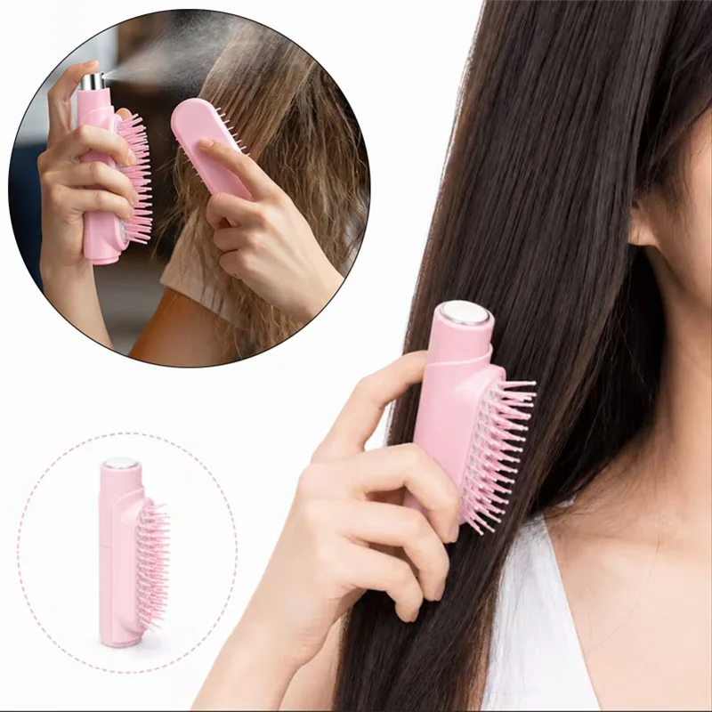 2 in 1 Hair Mist Spray Comb Pocket Detangling Scalp Massage Comb Anti-static Refillable Water Spray Hairbrush Hair Styling Tools
2 in 1 Hair Mist Spray Comb Pocket Detangling Scalp Massage Comb Anti-static Refillable Water Spray Hairbrush Hair Styling Tools