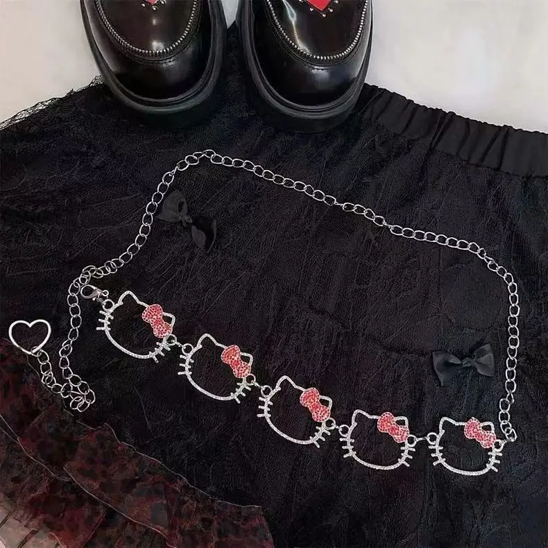 Hello Kitty Waist Chain Miniso Cute Delicate Diamond Inlay Metal Chain Belt Fashion Retract Your Waist Pleated Skirt Accessories
Hello Kitty Waist Chain Miniso Cute Delicate Diamond Inlay Metal Chain Belt Fashion Retract Your Waist Pleated Skirt Accessories