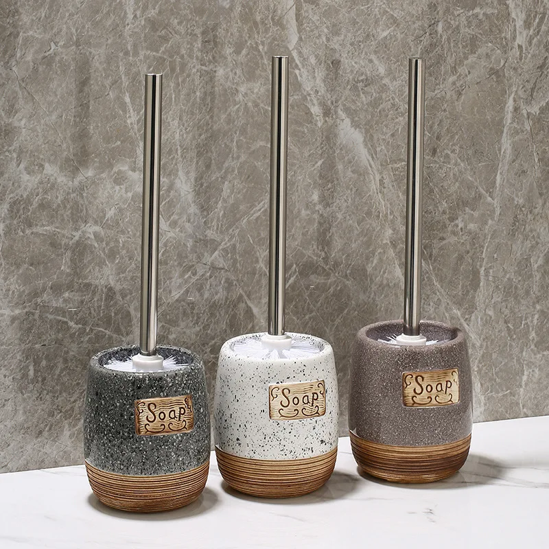Long handle toilet brush Large soft rubber removable ceramic drain storage base Clean toilet brush without dead corners
Long handle toilet brush Large soft rubber removable ceramic drain storage base Clean toilet brush without dead corners