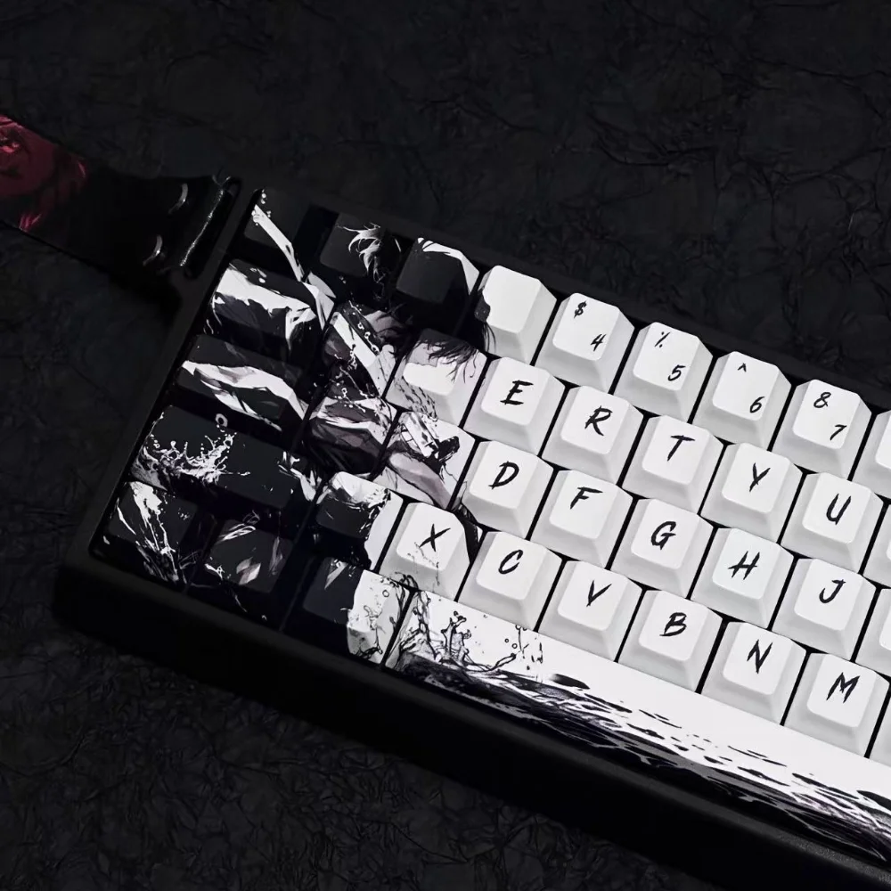 133 Key Personality Samurai Keycap PBT Cherry Keycap Black and White Color Scheme for 60/84/98/108 Mechanical Keyboard
133 Key Personality Samurai Keycap PBT Cherry Keycap Black and White Color Scheme for 60/84/98/108 Mechanical Keyboard