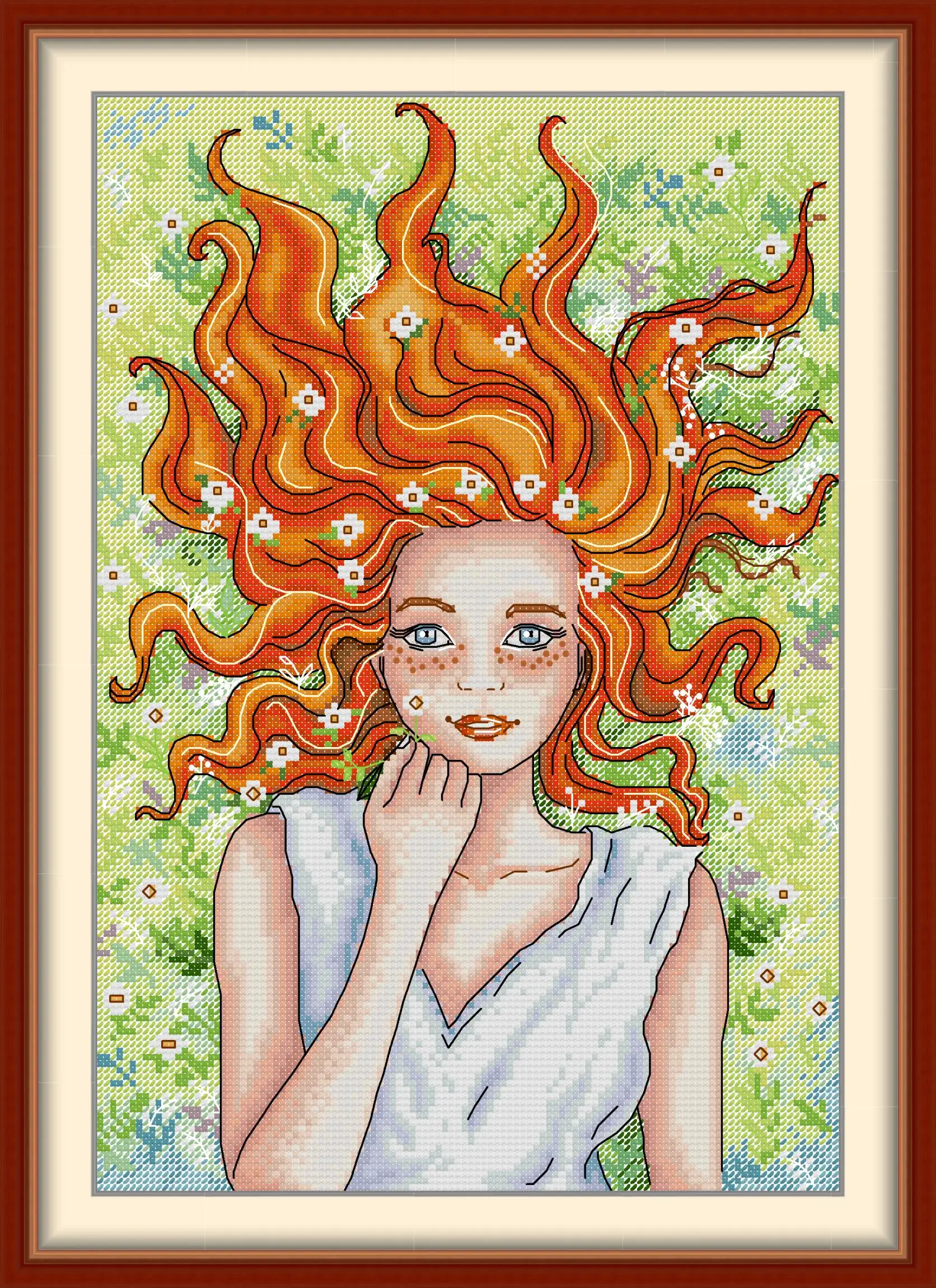 Maydear Full Cross Stitch Kit, 11CT/14CT/16CT/9CT Aida Fabric,DMC Threads Sewing Pattern Embroidery Set-fair-haired girl
Maydear Full Cross Stitch Kit, 11CT/14CT/16CT/9CT Aida Fabric,DMC Threads Sewing Pattern Embroidery Set-fair-haired girl