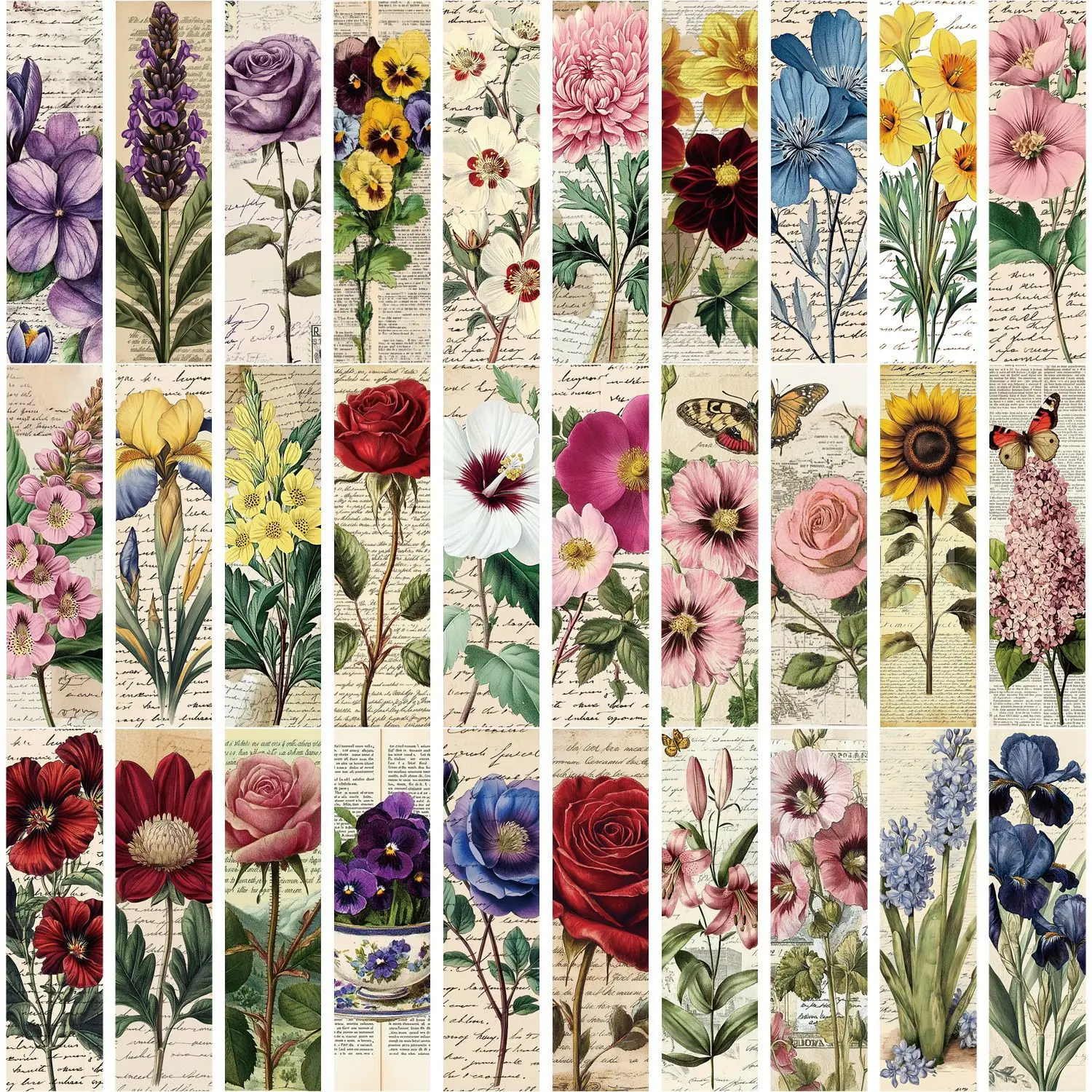 30Pcs Vintage Flowers Bookmarks Aesthetics Flower Card Decorations Rstudents Office Reading Books Page Labeling
30Pcs Vintage Flowers Bookmarks Aesthetics Flower Card Decorations Rstudents Office Reading Books Page Labeling