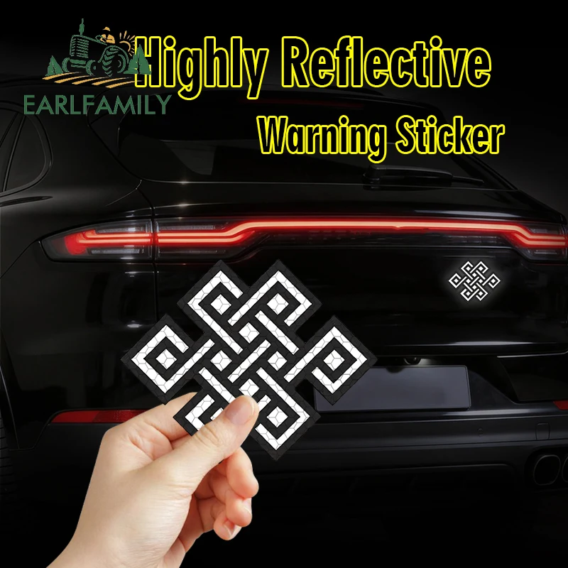 EARLFAMILY Reflective Tibetan Endless Knot Lotus Buddhism Car Sticker Windshield Bumper Decal Waterproof Sunscreen Decoration
EARLFAMILY Reflective Tibetan Endless Knot Lotus Buddhism Car Sticker Windshield Bumper Decal Waterproof Sunscreen Decoration