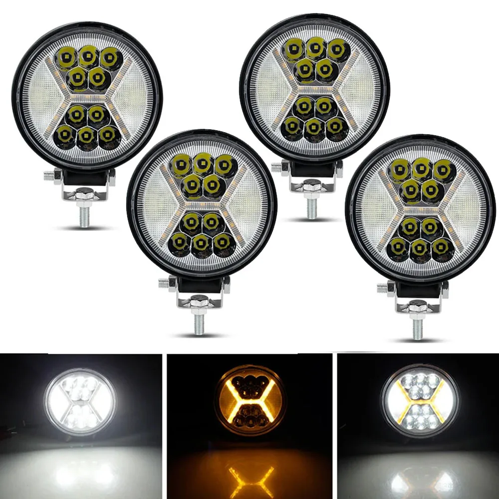 4 Inch LED Work Light Bar Spotlights 12-24V Led Headlights Driving Fog Lamp Bright for off road use Tractor SUV ATV 4x4 Acessori
4 Inch LED Work Light Bar Spotlights 12-24V Led Headlights Driving Fog Lamp Bright for off road use Tractor SUV ATV 4x4 Acessori