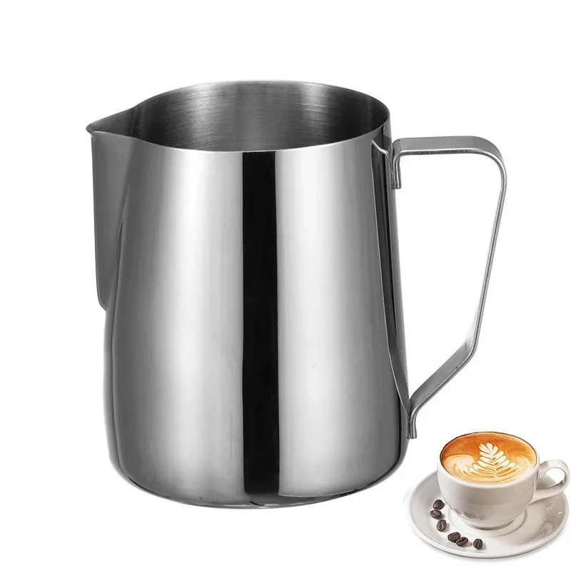 350/600/900ml Milk Frothing Jug Stainless Steel Milk Frother Pitcher for Making Cappuccino Latte Art Barista Coffee Accessories
350/600/900ml Milk Frothing Jug Stainless Steel Milk Frother Pitcher for Making Cappuccino Latte Art Barista Coffee Accessories