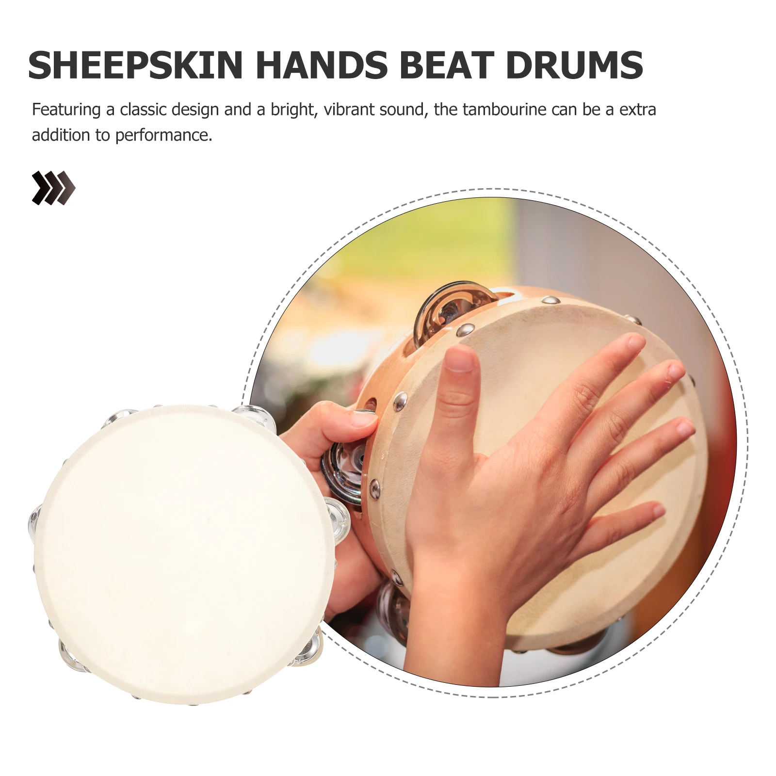 3pcs Tambourine For Adults Durable Frame Drum Professional Hand Percussion Instrument Church Party Performance Musical 
3pcs Tambourine For Adults Durable Frame Drum Professional Hand Percussion Instrument Church Party Performance Musical