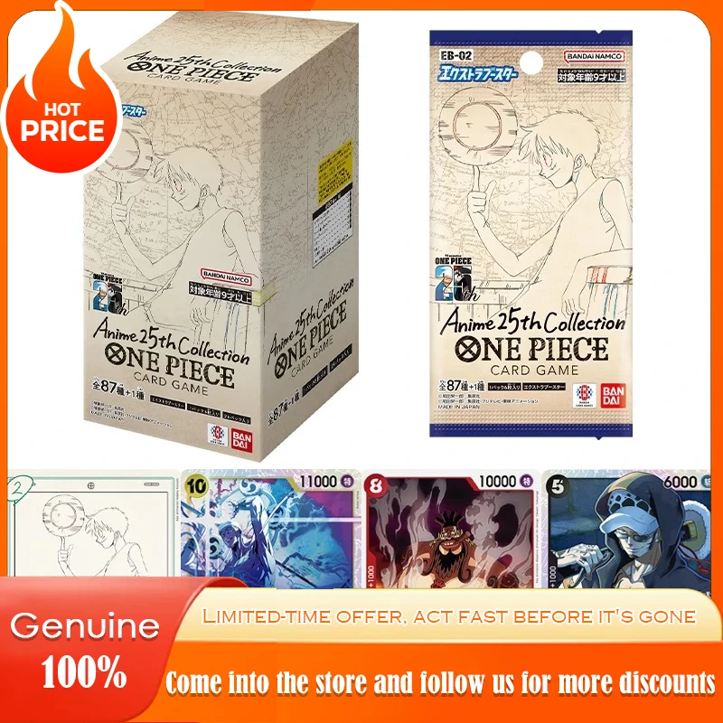 Bandai Genuine One Piece Card OPCG Anime 25th Collection Edition Cards Luffy Straw Hat Pirate Group Game Battle Card Toys Gifts
Bandai Genuine One Piece Card OPCG Anime 25th Collection Edition Cards Luffy Straw Hat Pirate Group Game Battle Card Toys Gifts