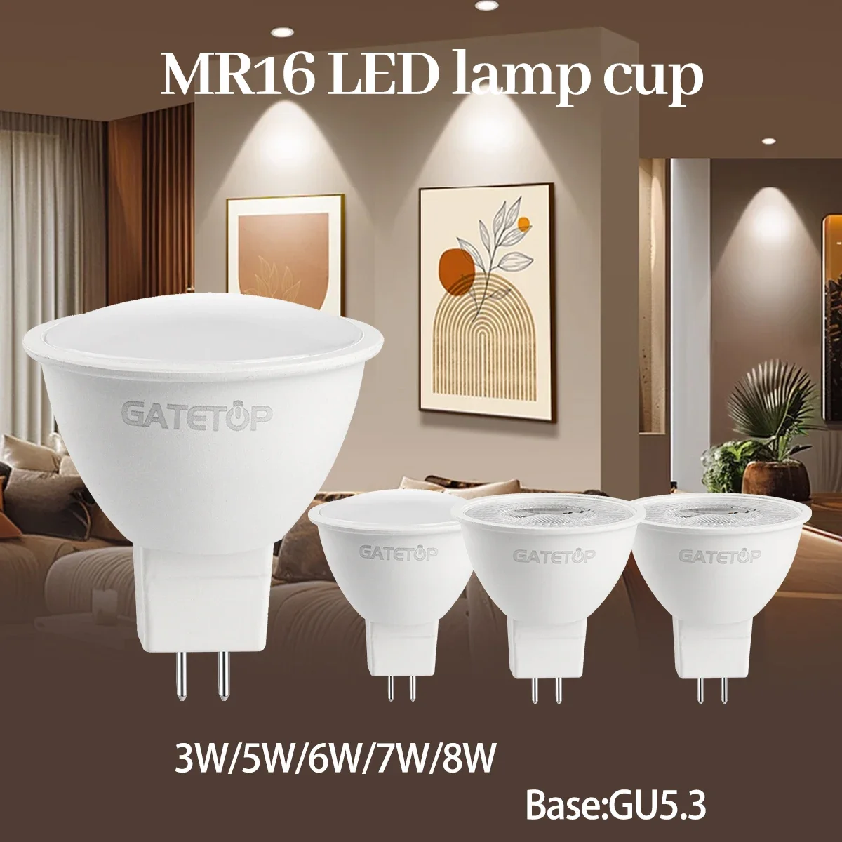 2PCS Energy Saving Mr16 Spot Lampara No Flicker GU5.3 Base Full Voltage DC12V AC 110V 220V Warm Suitable for Home Derection
2PCS Energy Saving Mr16 Spot Lampara No Flicker GU5.3 Base Full Voltage DC12V AC 110V 220V Warm Suitable for Home Derection