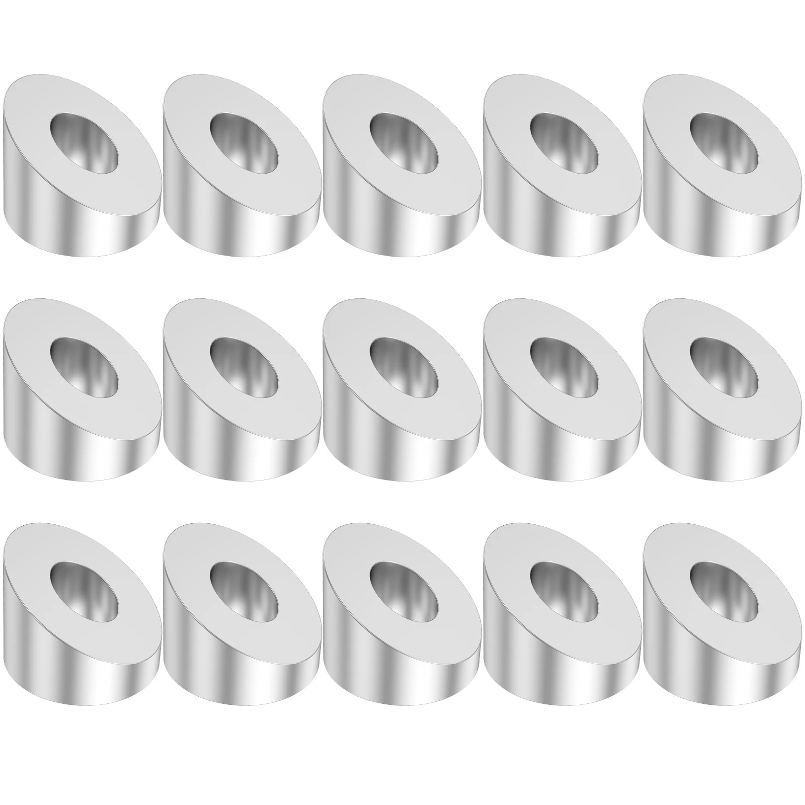 15Pcs Angle Beveled Washer 1/4inch ID Stainless Steel 30 Degree Angle Washers Invisible Cable Railing Hardware For Cable Raili
15Pcs Angle Beveled Washer 1/4inch ID Stainless Steel 30 Degree Angle Washers Invisible Cable Railing Hardware For Cable Raili