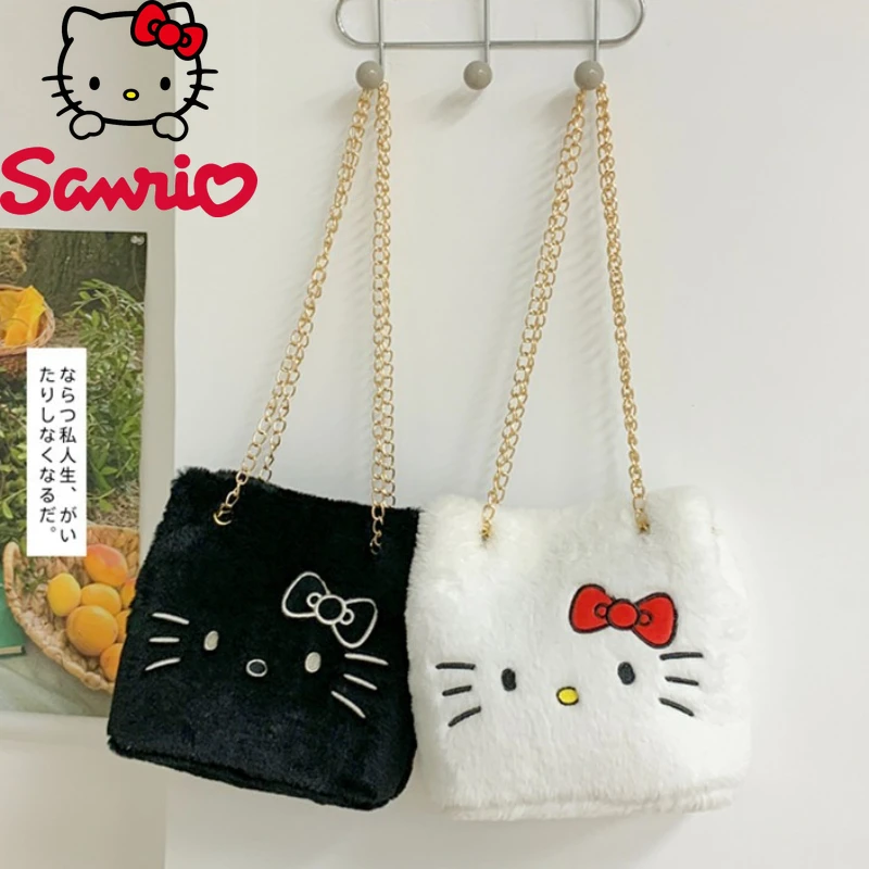Hello Kitty New Plush Handbag Fashion High Quality Women's Crossbody Bag Cartoon Solid Color Versatile Phone Storage Chain Bag 
Hello Kitty New Plush Handbag Fashion High Quality Women's Crossbody Bag Cartoon Solid Color Versatile Phone Storage Chain Bag