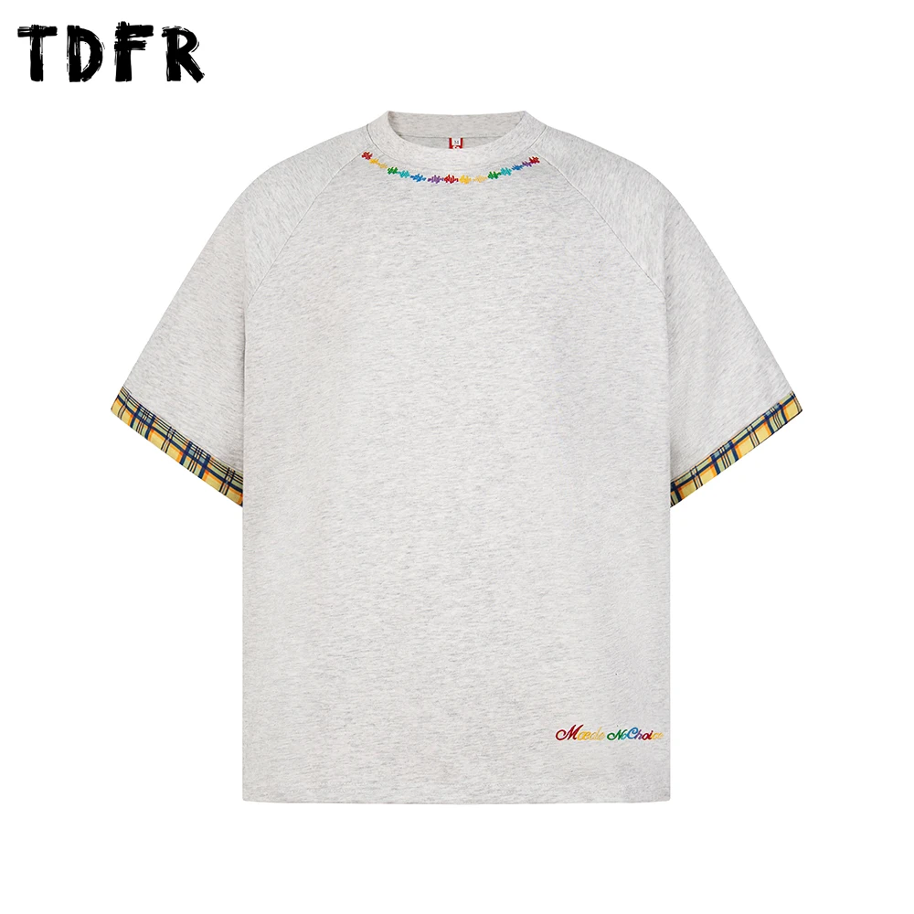 Letter Embroidery Spliced Short Sleeve T-shirt Mens Summer Casual Loose Crew Neck Cotton Tee Man Tshirt
Letter Embroidery Spliced Short Sleeve T-shirt Mens Summer Casual Loose Crew Neck Cotton Tee Man Tshirt