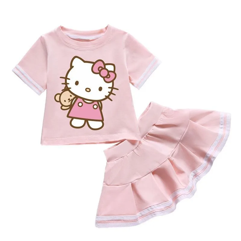 Hello Kitty Anime Kawaii Sanrio Ins Children Shirt Pants Set Cute Cartoon Causal Short Sleeve Clothing Lovely Gifts for Girls
Hello Kitty Anime Kawaii Sanrio Ins Children Shirt Pants Set Cute Cartoon Causal Short Sleeve Clothing Lovely Gifts for Girls