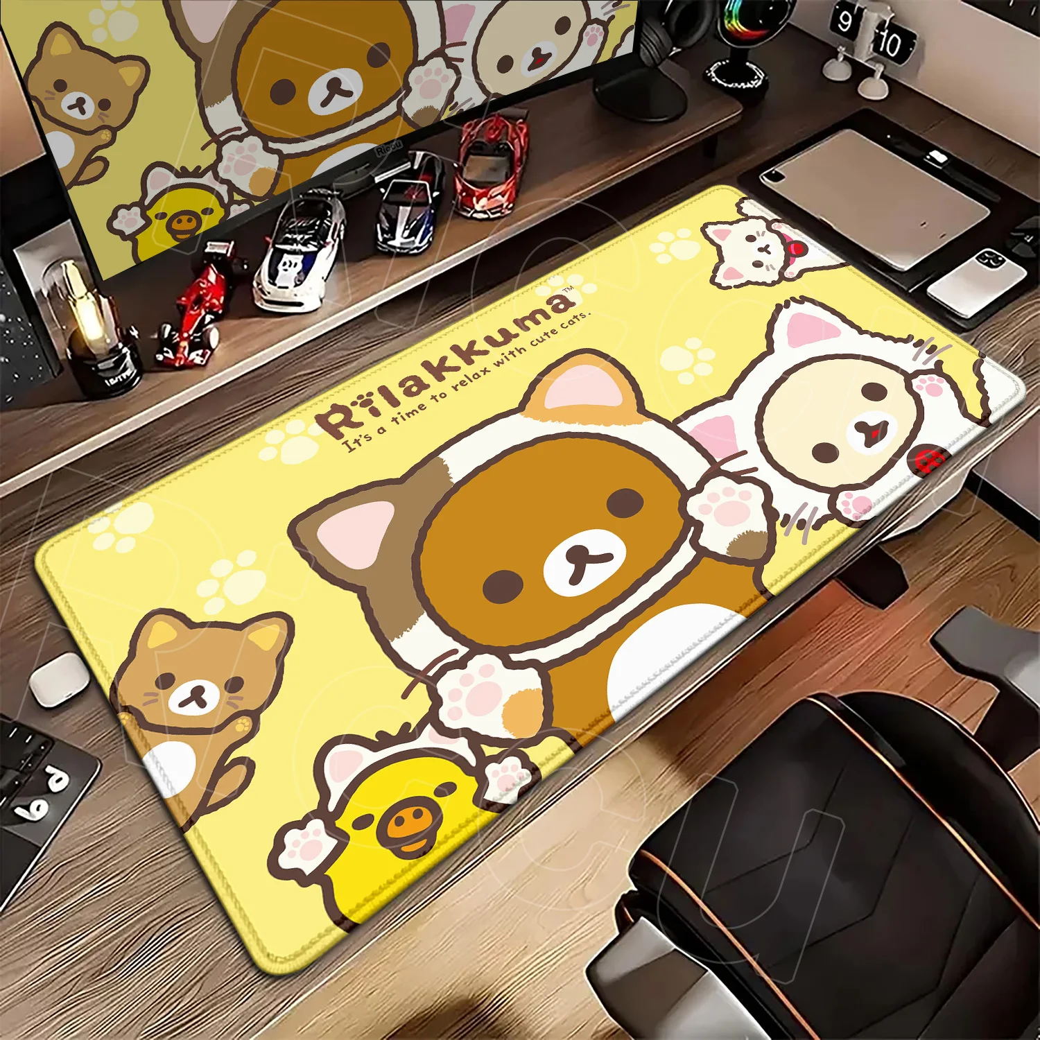 Computer Cartoon Yellow Mouse Pad Sanrio Rilakkuma Anime Kawaii Keyboard Carpet XL PC Cute Gaming Soft Mousepad HD Print Deskmat
Computer Cartoon Yellow Mouse Pad Sanrio Rilakkuma Anime Kawaii Keyboard Carpet XL PC Cute Gaming Soft Mousepad HD Print Deskmat