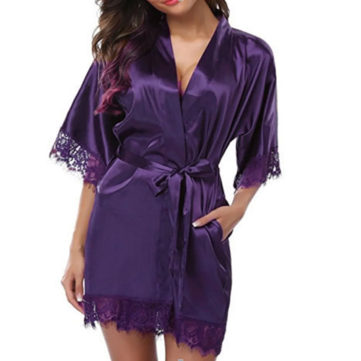 Cross-border AliExpress Pajamas Women's Sexy Pajamas Pajamas Lace Spring Summer Loungewear
Cross-border AliExpress Pajamas Women's Sexy Pajamas Pajamas Lace Spring Summer Loungewear