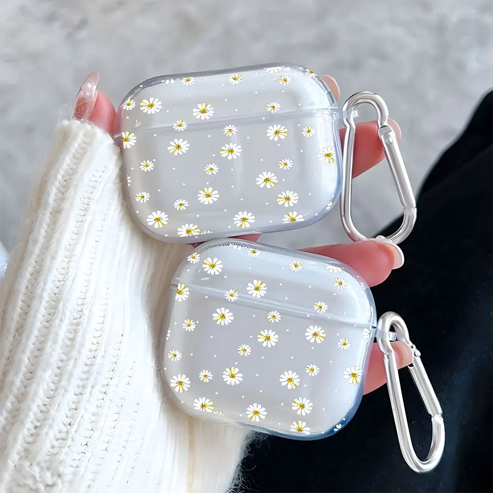Cute Daisy Flora Pattern Earbuds Case for AirPods Pro3/Pro2/Pro Earphone Case For AirPods 4/3/2/1 Clear TPU Shockproof Cover
Cute Daisy Flora Pattern Earbuds Case for AirPods Pro3/Pro2/Pro Earphone Case For AirPods 4/3/2/1 Clear TPU Shockproof Cover